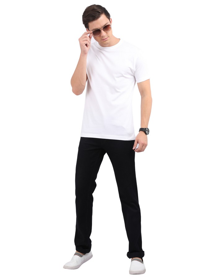 Mens Cotton T-Shirt White - Woodwose Organic Clothing